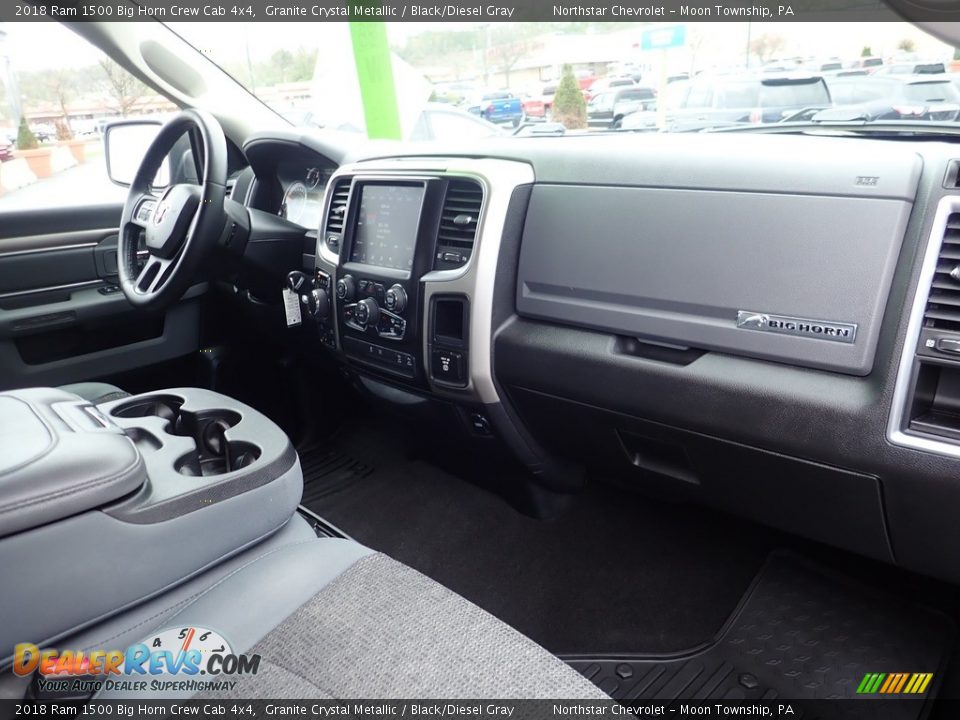 2018 Ram 1500 Big Horn Crew Cab 4x4 Granite Crystal Metallic / Black/Diesel Gray Photo #15