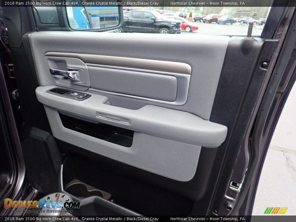 2018 Ram 1500 Big Horn Crew Cab 4x4 Granite Crystal Metallic / Black/Diesel Gray Photo #16