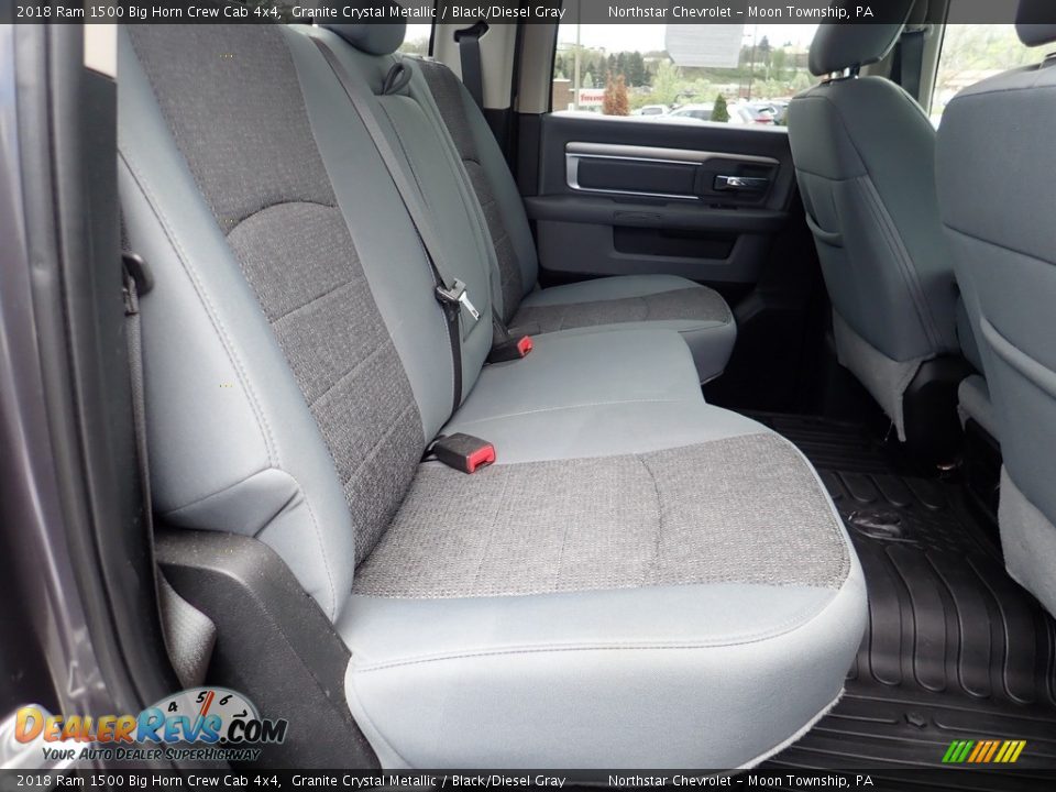 2018 Ram 1500 Big Horn Crew Cab 4x4 Granite Crystal Metallic / Black/Diesel Gray Photo #17