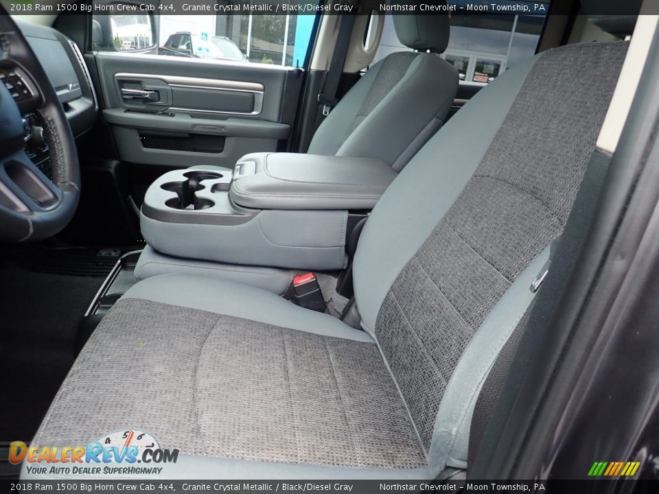 2018 Ram 1500 Big Horn Crew Cab 4x4 Granite Crystal Metallic / Black/Diesel Gray Photo #19