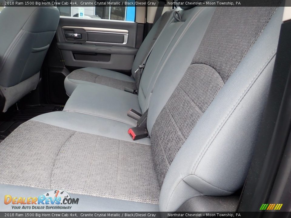 2018 Ram 1500 Big Horn Crew Cab 4x4 Granite Crystal Metallic / Black/Diesel Gray Photo #20
