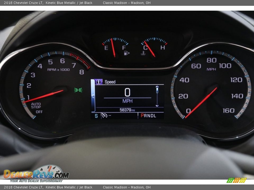 2018 Chevrolet Cruze LT Kinetic Blue Metallic / Jet Black Photo #8