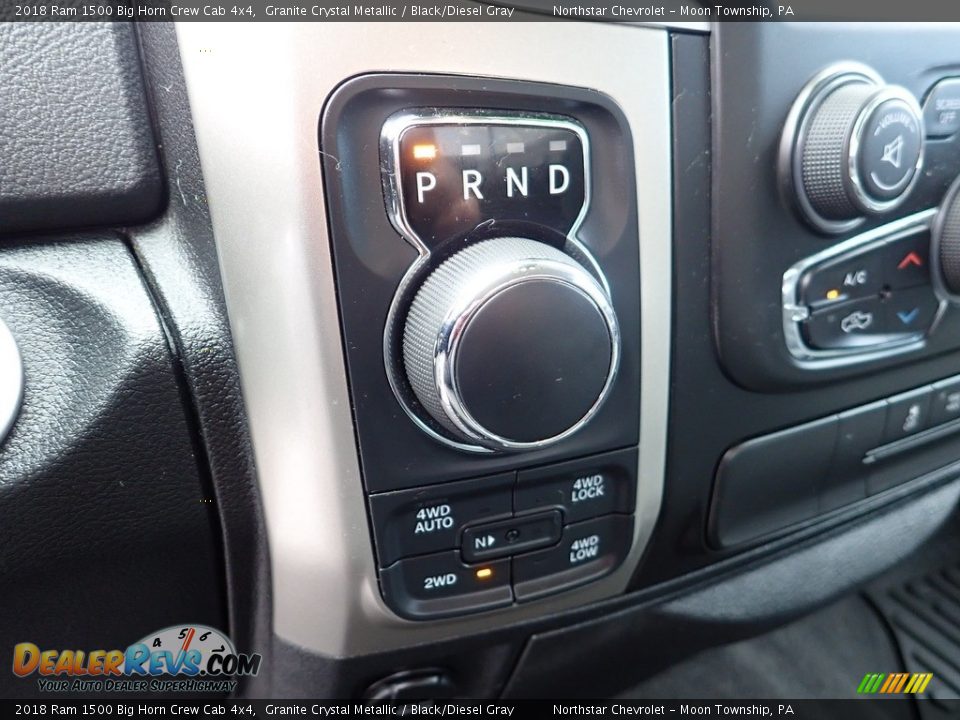 2018 Ram 1500 Big Horn Crew Cab 4x4 Granite Crystal Metallic / Black/Diesel Gray Photo #25