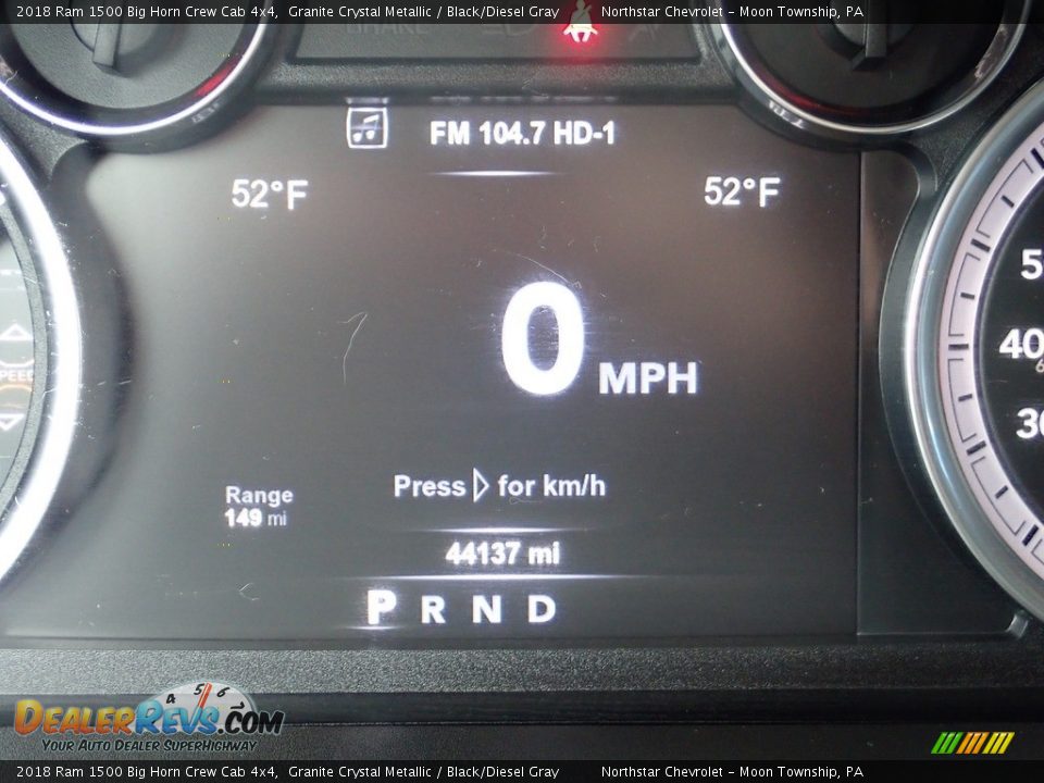 2018 Ram 1500 Big Horn Crew Cab 4x4 Granite Crystal Metallic / Black/Diesel Gray Photo #29
