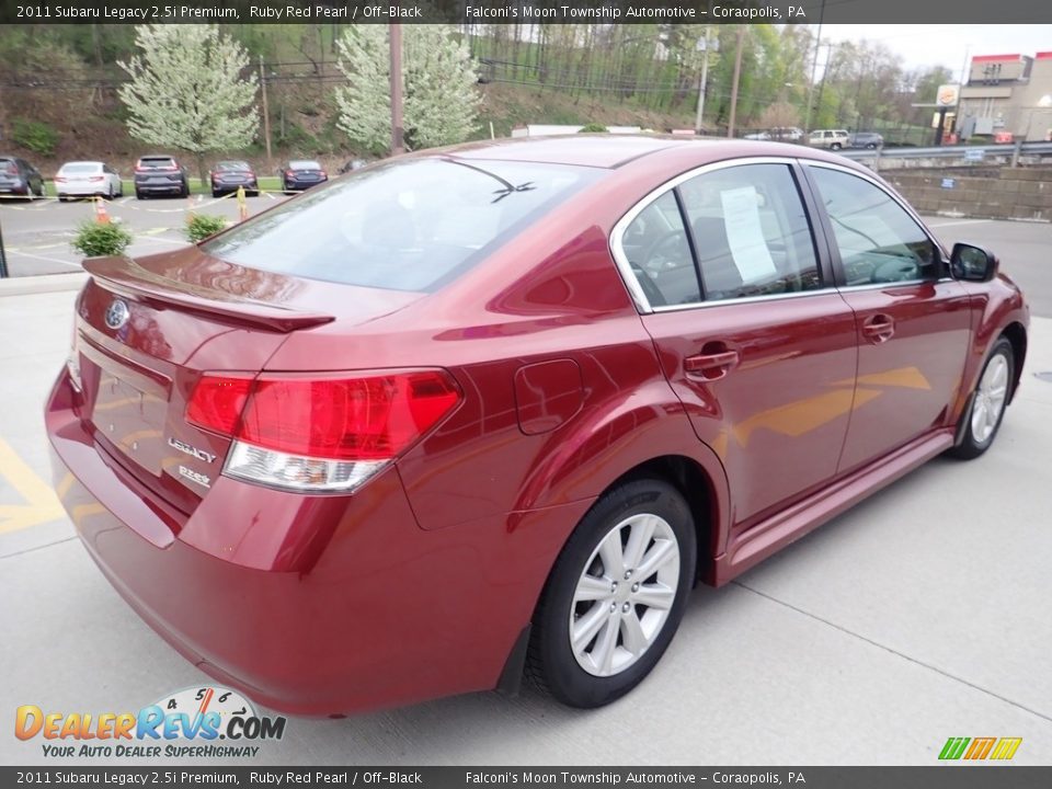 2011 Subaru Legacy 2.5i Premium Ruby Red Pearl / Off-Black Photo #4