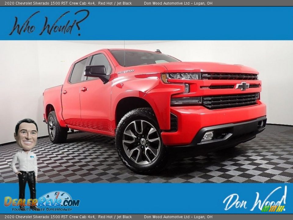 2020 Chevrolet Silverado 1500 RST Crew Cab 4x4 Red Hot / Jet Black Photo #1