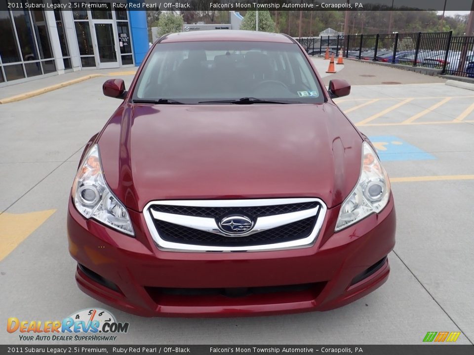 2011 Subaru Legacy 2.5i Premium Ruby Red Pearl / Off-Black Photo #7