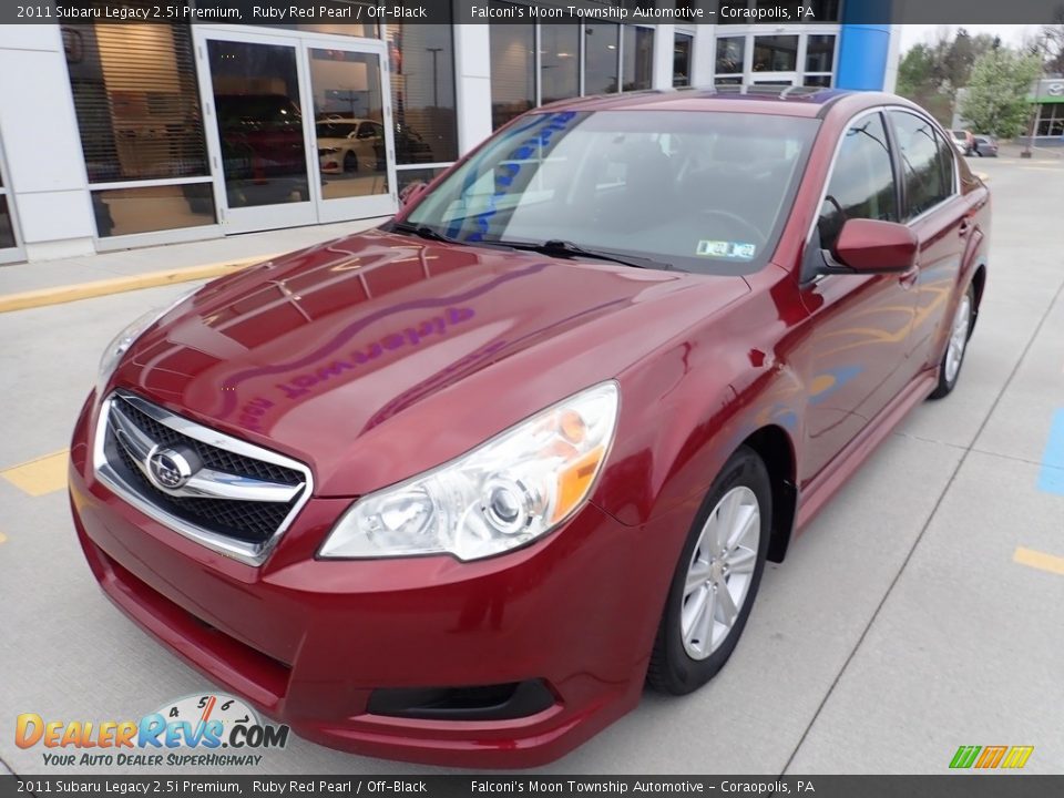 2011 Subaru Legacy 2.5i Premium Ruby Red Pearl / Off-Black Photo #8