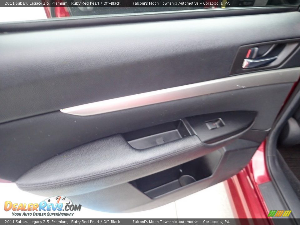 2011 Subaru Legacy 2.5i Premium Ruby Red Pearl / Off-Black Photo #17