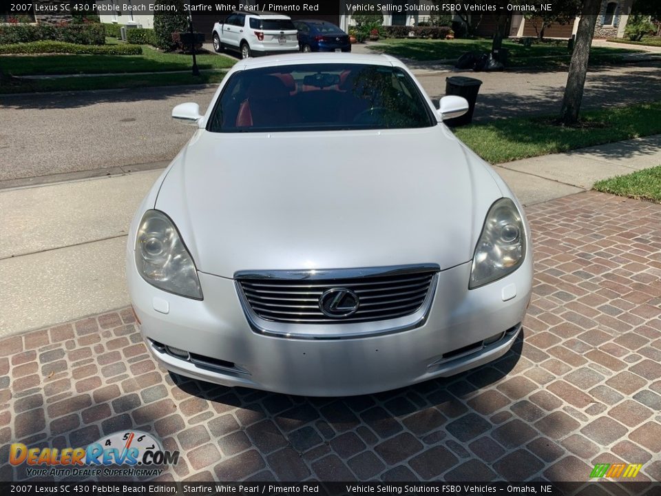 2007 Lexus SC 430 Pebble Beach Edition Starfire White Pearl / Pimento Red Photo #8