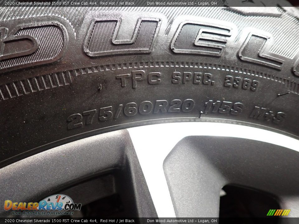2020 Chevrolet Silverado 1500 RST Crew Cab 4x4 Red Hot / Jet Black Photo #18