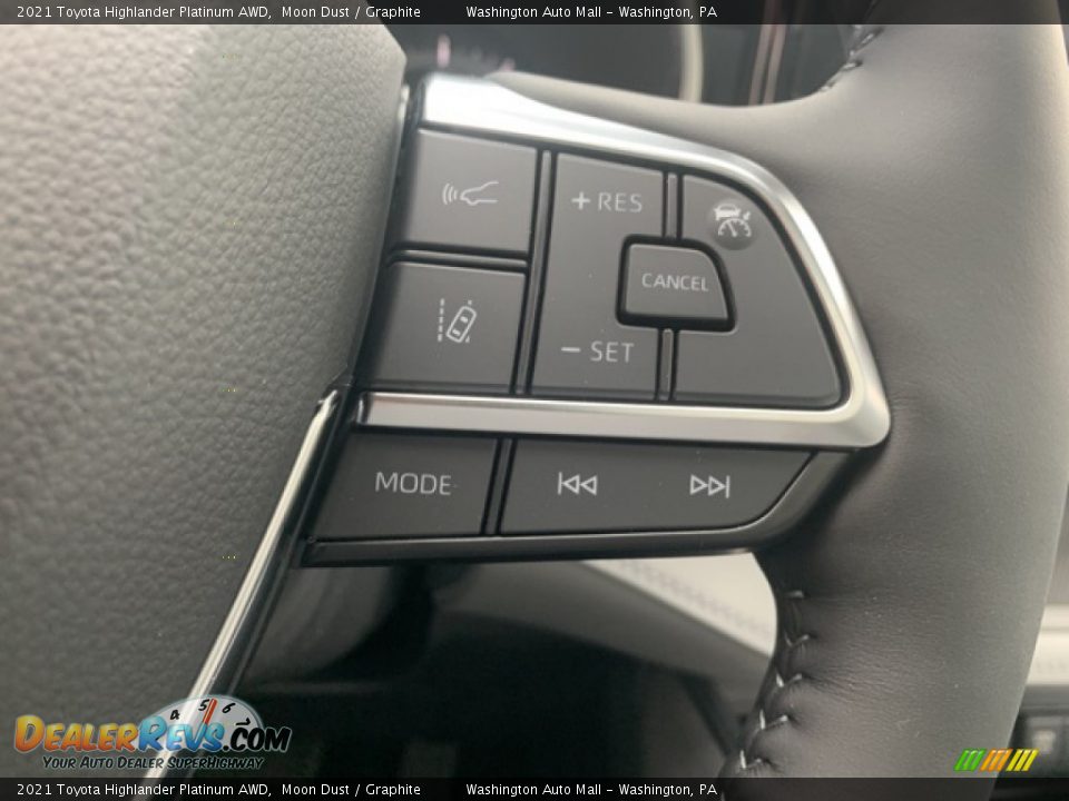 2021 Toyota Highlander Platinum AWD Moon Dust / Graphite Photo #8