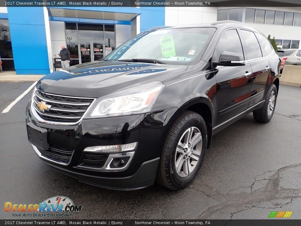 2017 Chevrolet Traverse LT AWD Mosaic Black Metallic / Ebony Photo #2