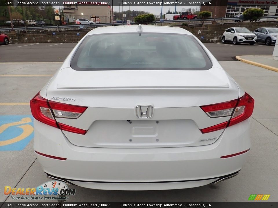 2020 Honda Accord Sport Sedan Platinum White Pearl / Black Photo #3