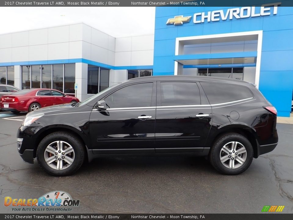 2017 Chevrolet Traverse LT AWD Mosaic Black Metallic / Ebony Photo #3