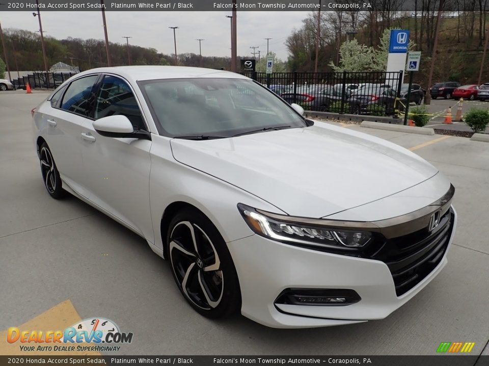 2020 Honda Accord Sport Sedan Platinum White Pearl / Black Photo #6