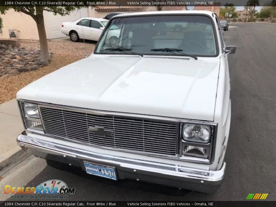 1984 Chevrolet C/K C10 Silverado Regular Cab Frost White / Blue Photo #1