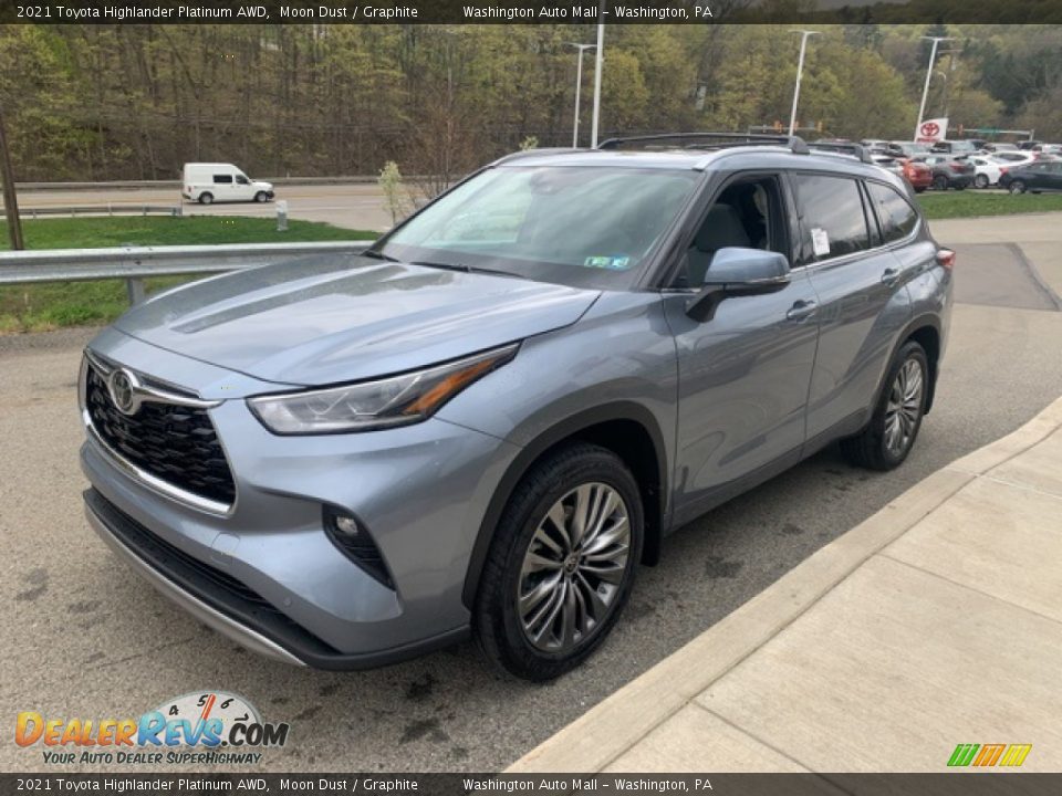 2021 Toyota Highlander Platinum AWD Moon Dust / Graphite Photo #14