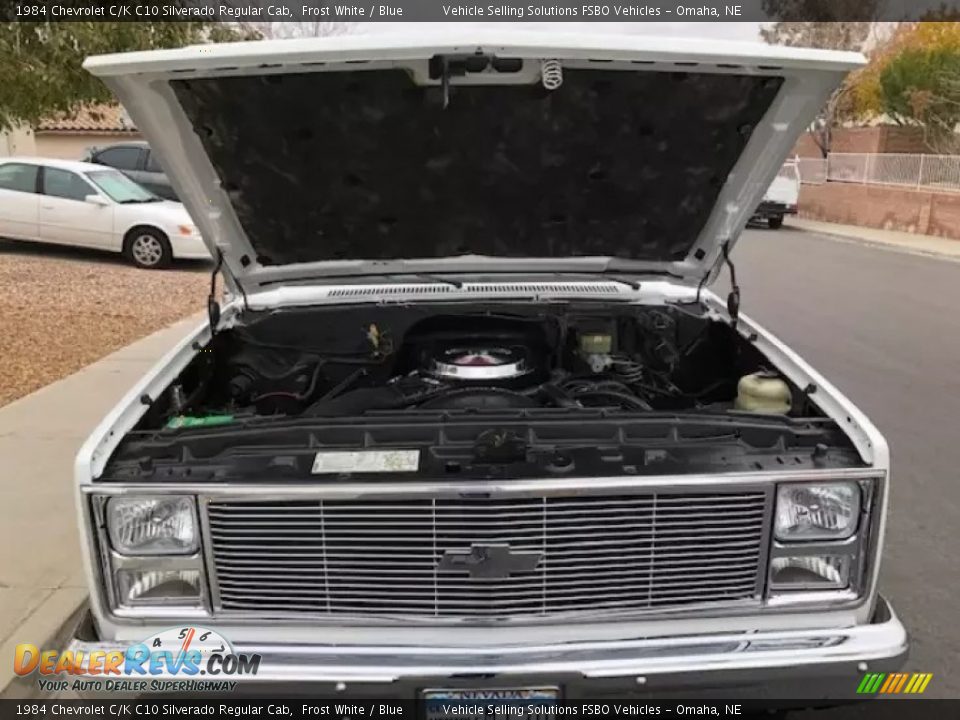 1984 Chevrolet C/K C10 Silverado Regular Cab Frost White / Blue Photo #9