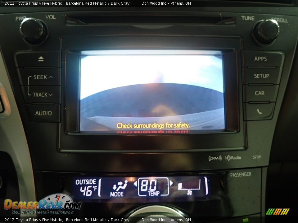 2012 Toyota Prius v Five Hybrid Barcelona Red Metallic / Dark Gray Photo #2