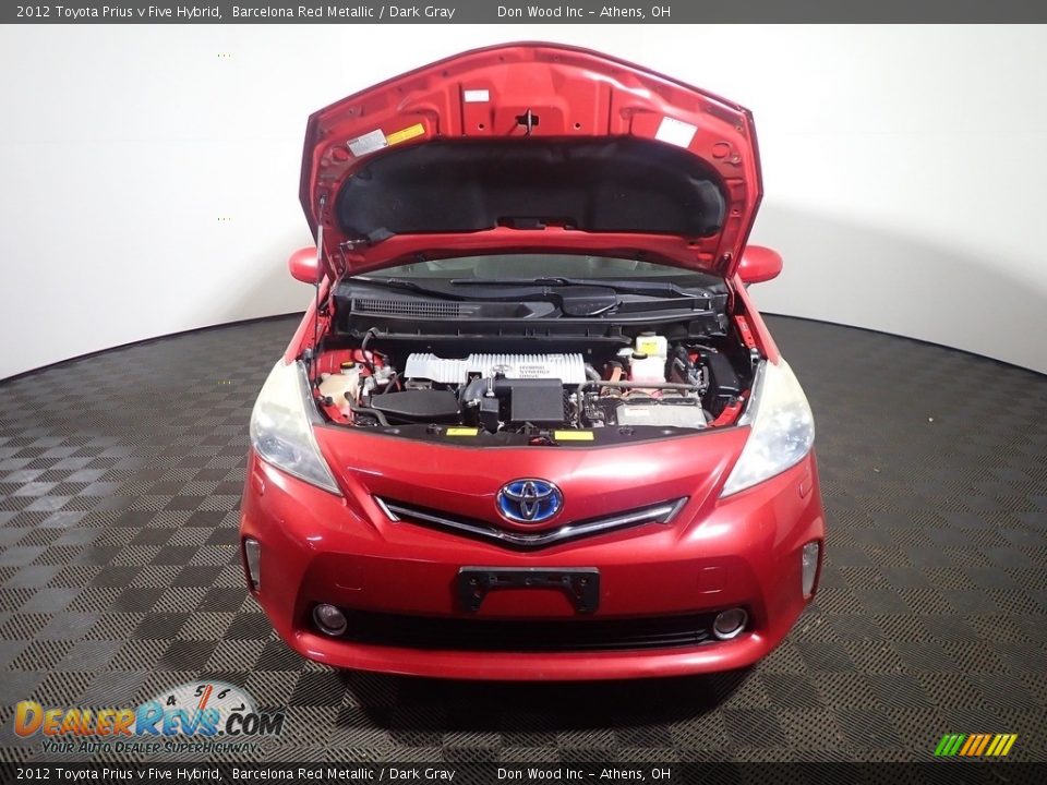 2012 Toyota Prius v Five Hybrid Barcelona Red Metallic / Dark Gray Photo #6