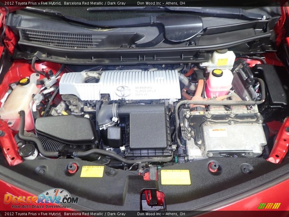 2012 Toyota Prius v Five Hybrid Barcelona Red Metallic / Dark Gray Photo #7