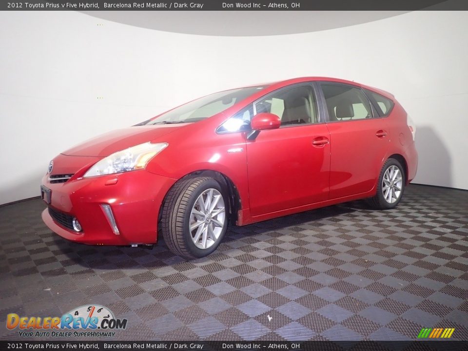 2012 Toyota Prius v Five Hybrid Barcelona Red Metallic / Dark Gray Photo #8