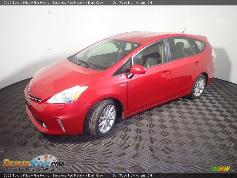 2012 Toyota Prius v Five Hybrid Barcelona Red Metallic / Dark Gray Photo #9