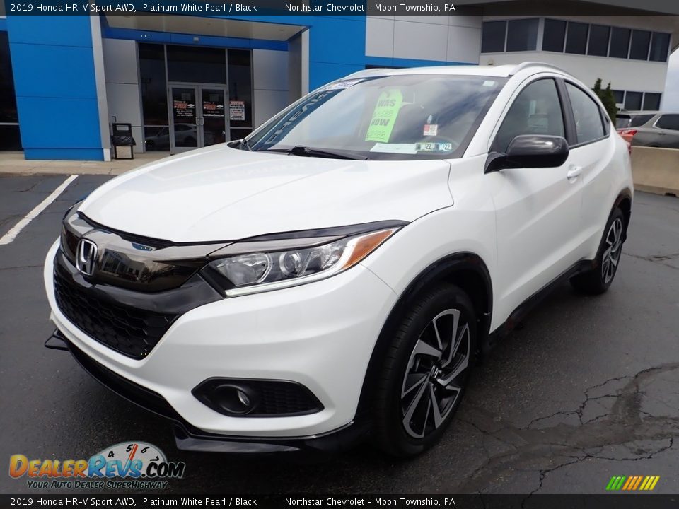 2019 Honda HR-V Sport AWD Platinum White Pearl / Black Photo #2