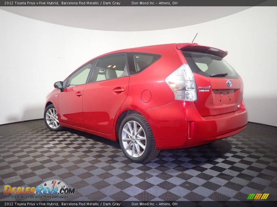 2012 Toyota Prius v Five Hybrid Barcelona Red Metallic / Dark Gray Photo #11
