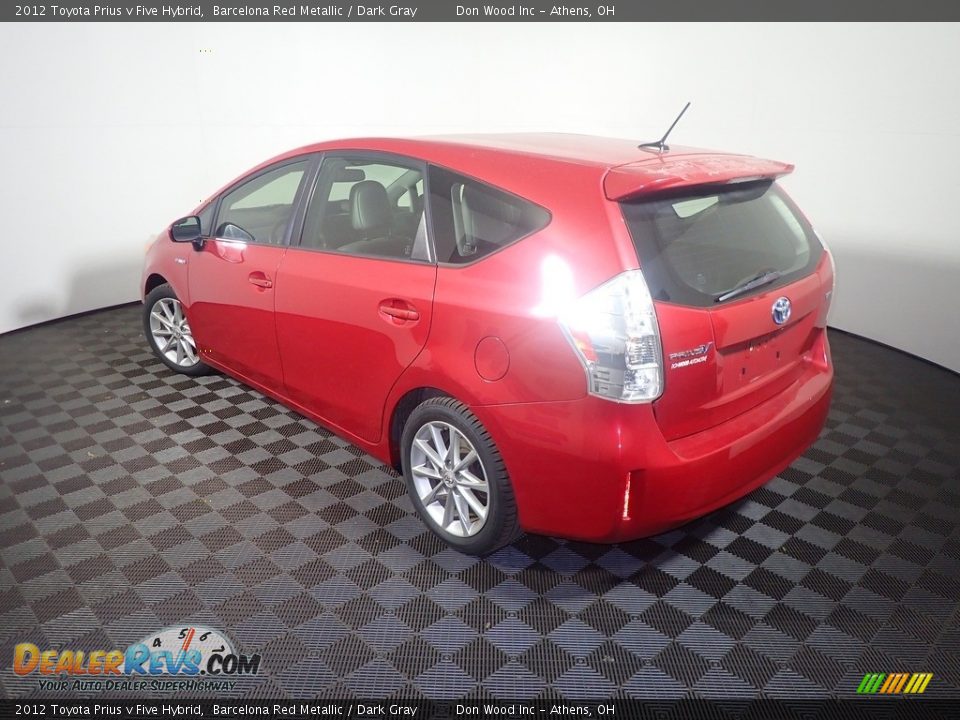 2012 Toyota Prius v Five Hybrid Barcelona Red Metallic / Dark Gray Photo #12