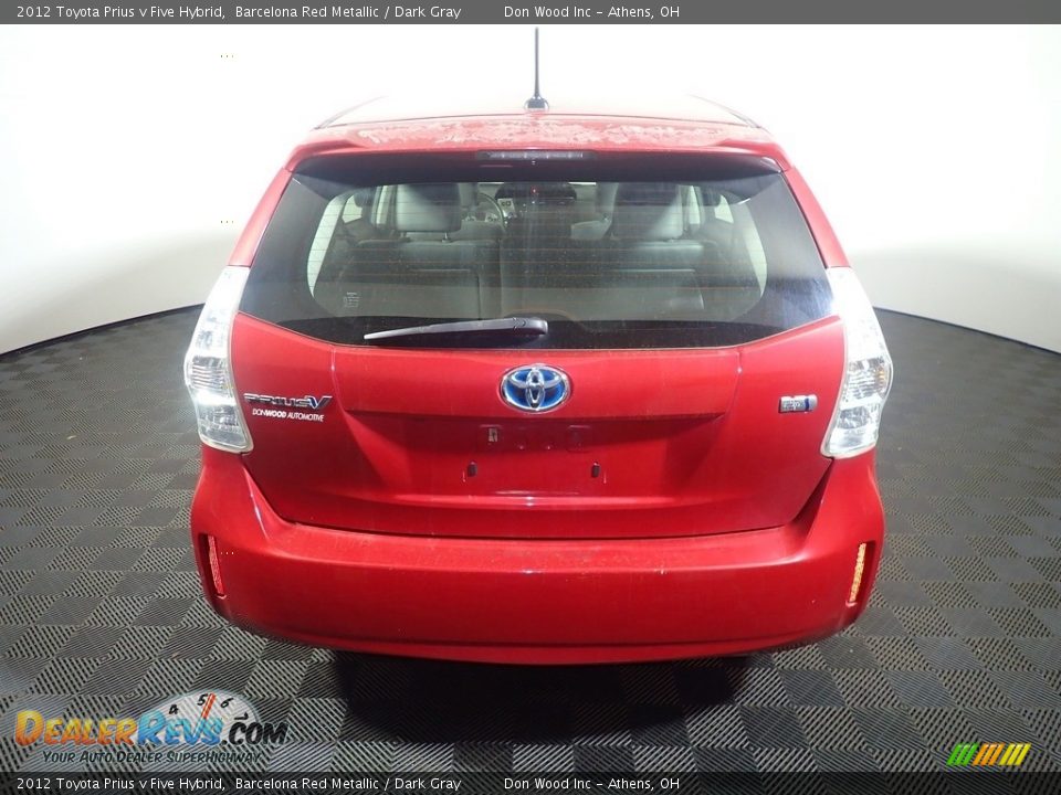 2012 Toyota Prius v Five Hybrid Barcelona Red Metallic / Dark Gray Photo #13