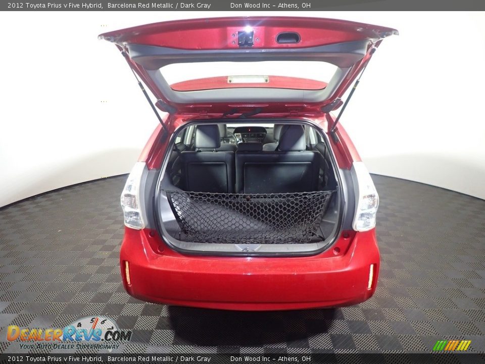 2012 Toyota Prius v Five Hybrid Barcelona Red Metallic / Dark Gray Photo #14