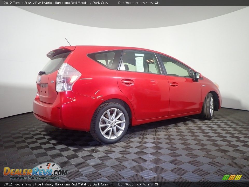 2012 Toyota Prius v Five Hybrid Barcelona Red Metallic / Dark Gray Photo #15