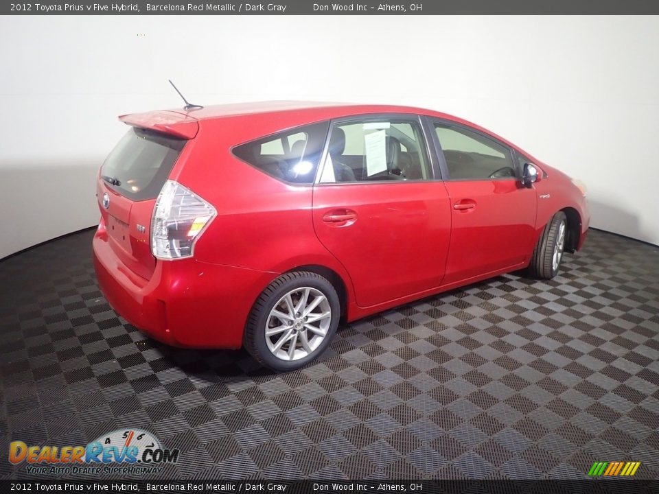 2012 Toyota Prius v Five Hybrid Barcelona Red Metallic / Dark Gray Photo #16
