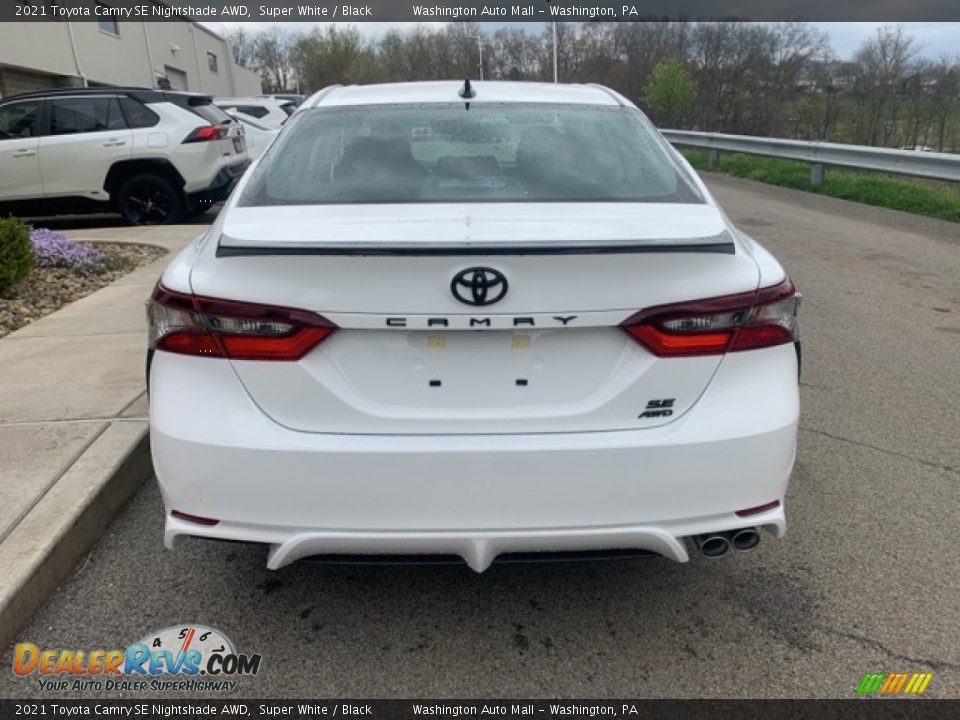 2021 Toyota Camry SE Nightshade AWD Super White / Black Photo #13