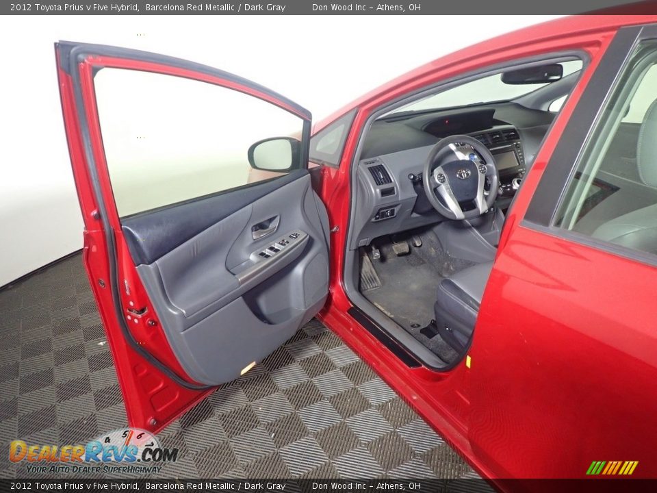 2012 Toyota Prius v Five Hybrid Barcelona Red Metallic / Dark Gray Photo #19