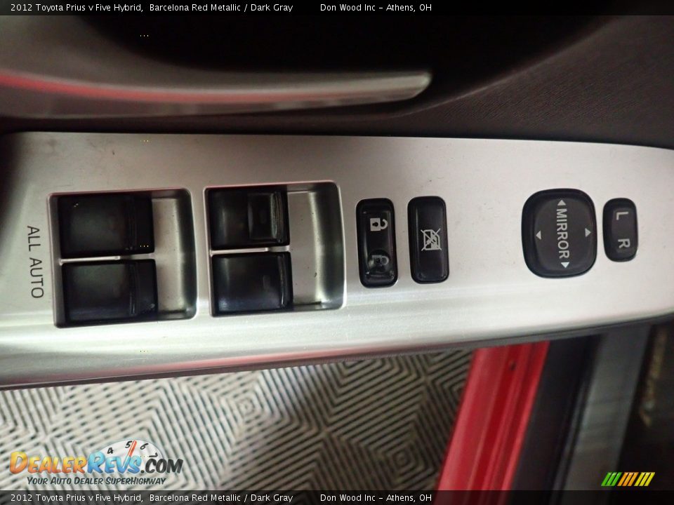2012 Toyota Prius v Five Hybrid Barcelona Red Metallic / Dark Gray Photo #20