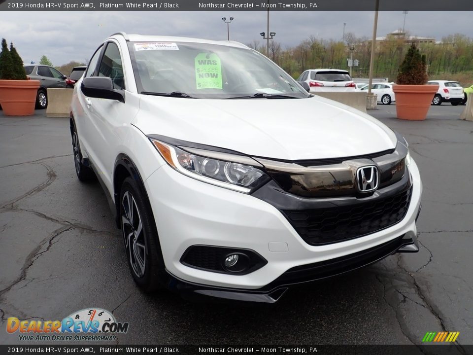 2019 Honda HR-V Sport AWD Platinum White Pearl / Black Photo #12