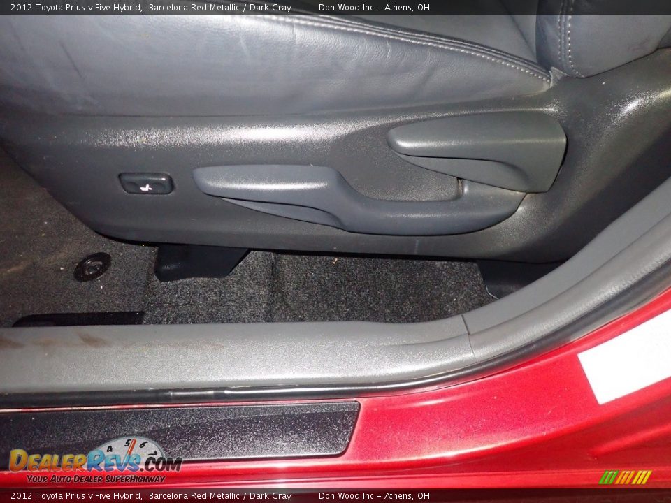 2012 Toyota Prius v Five Hybrid Barcelona Red Metallic / Dark Gray Photo #22