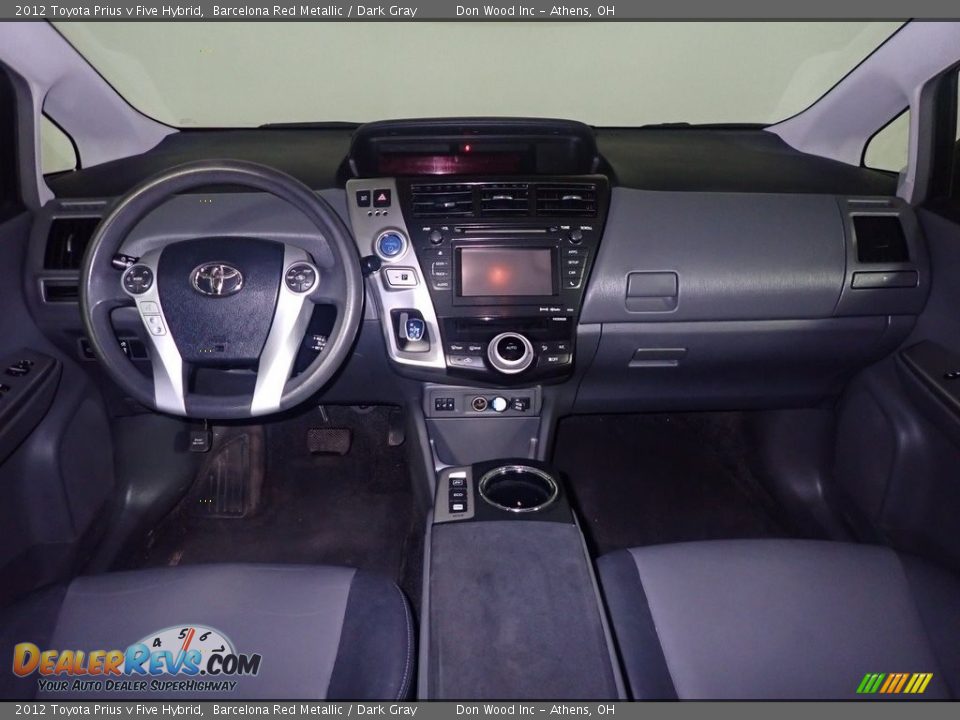 2012 Toyota Prius v Five Hybrid Barcelona Red Metallic / Dark Gray Photo #23