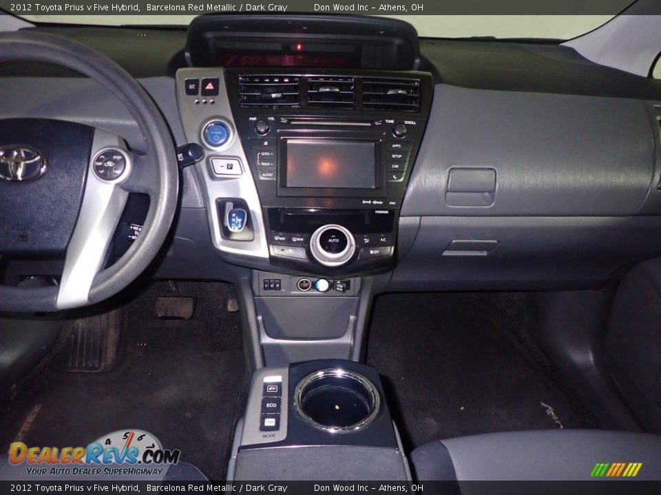 2012 Toyota Prius v Five Hybrid Barcelona Red Metallic / Dark Gray Photo #24