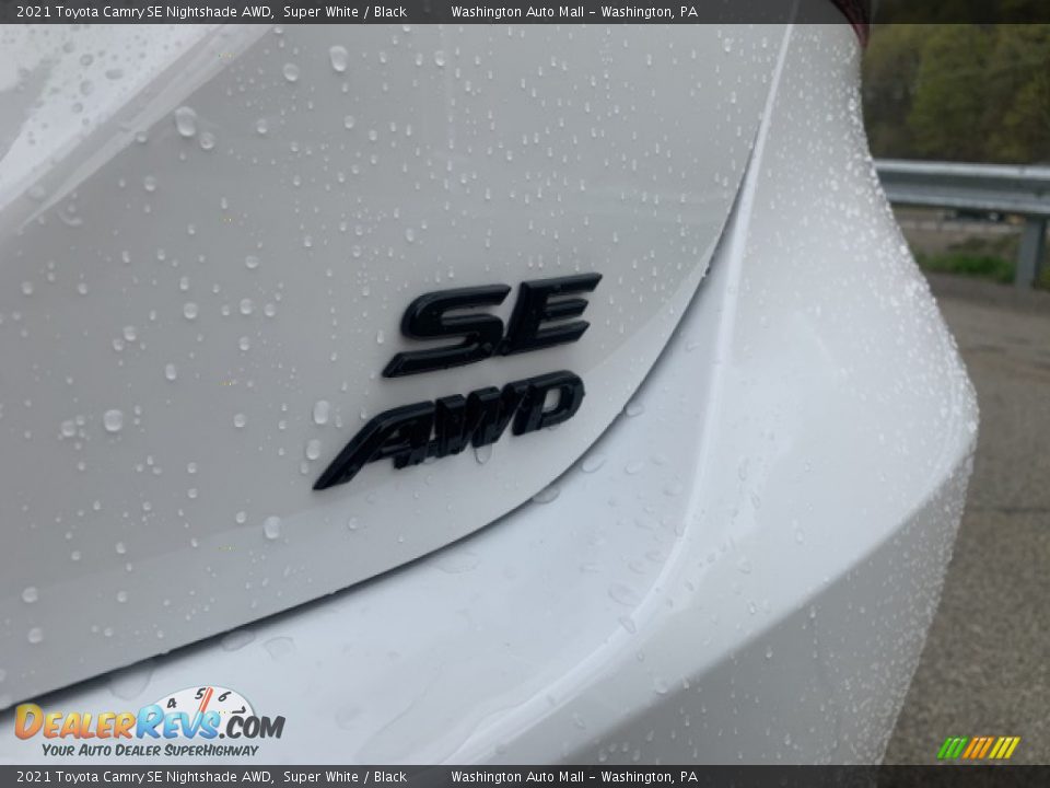 2021 Toyota Camry SE Nightshade AWD Super White / Black Photo #27