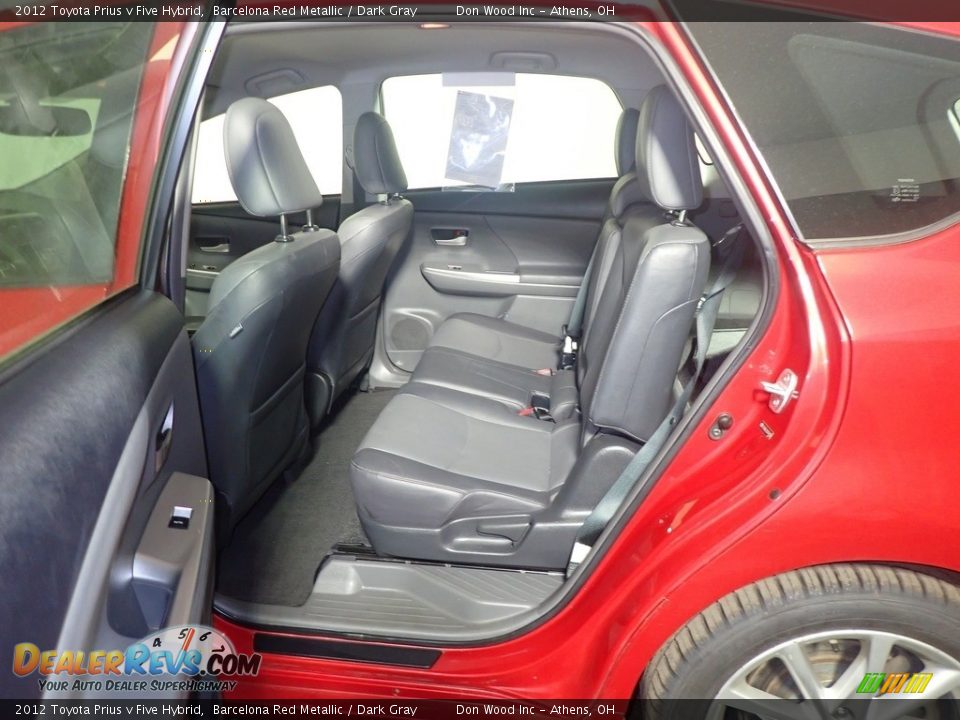 2012 Toyota Prius v Five Hybrid Barcelona Red Metallic / Dark Gray Photo #34