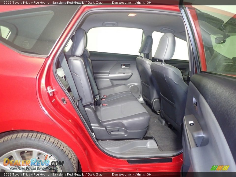 2012 Toyota Prius v Five Hybrid Barcelona Red Metallic / Dark Gray Photo #36