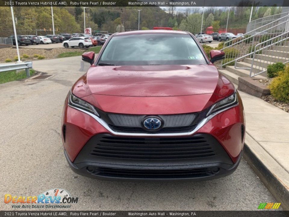 2021 Toyota Venza Hybrid LE AWD Ruby Flare Pearl / Boulder Photo #11