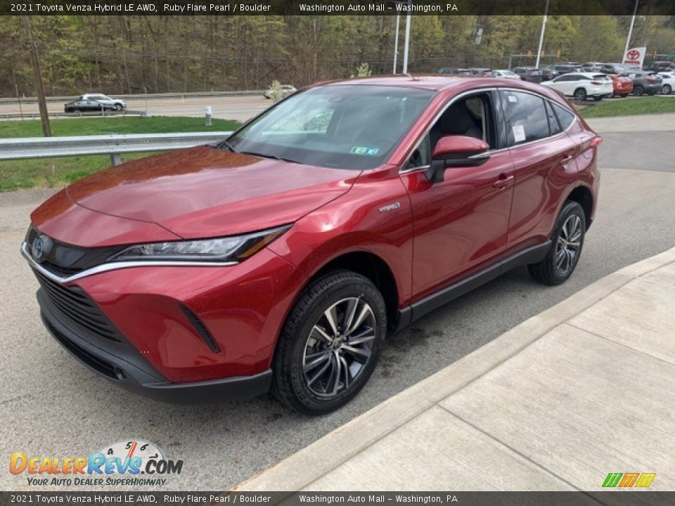 2021 Toyota Venza Hybrid LE AWD Ruby Flare Pearl / Boulder Photo #12