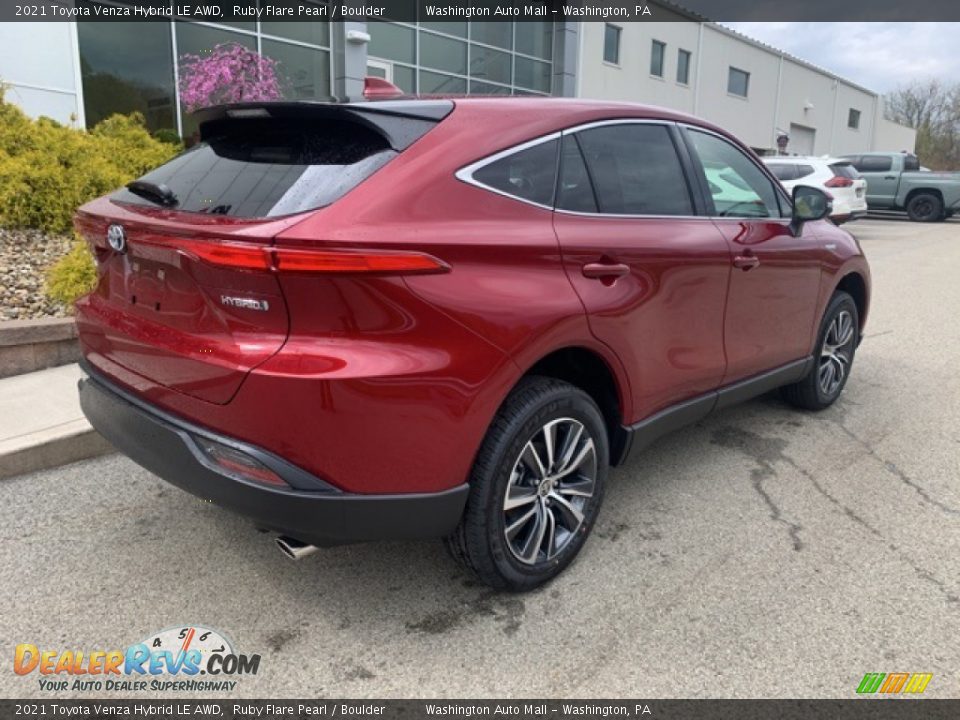 2021 Toyota Venza Hybrid LE AWD Ruby Flare Pearl / Boulder Photo #15