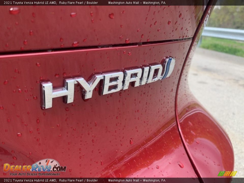 2021 Toyota Venza Hybrid LE AWD Ruby Flare Pearl / Boulder Photo #21