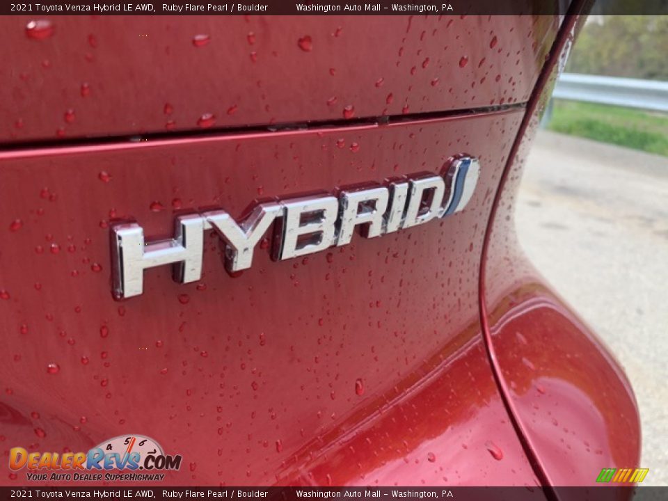 2021 Toyota Venza Hybrid LE AWD Ruby Flare Pearl / Boulder Photo #21